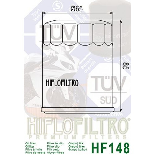 FILTRE A HUILE POUR QUAD - HIFLOFILTRO HF148