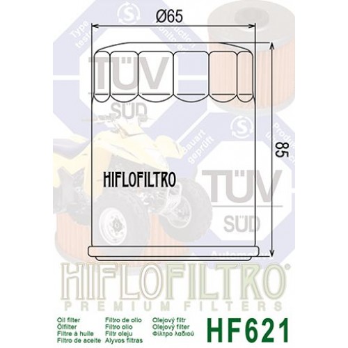 FILTRE A HUILE POUR QUAD - HIFLOFILTRO HF 621