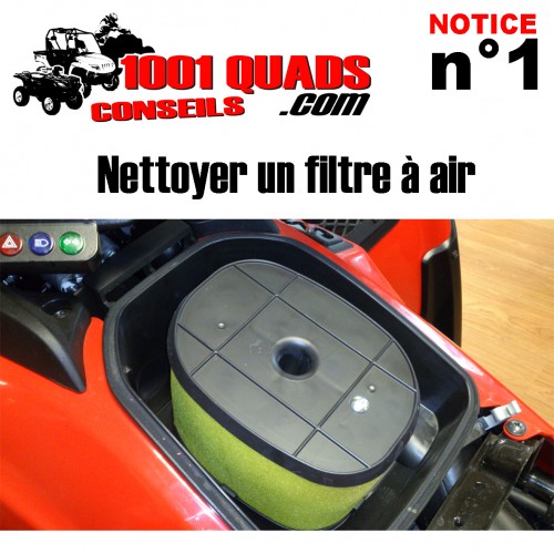 NOTICE NETTOYAGE DU FILTRE à AIR MOUSSE