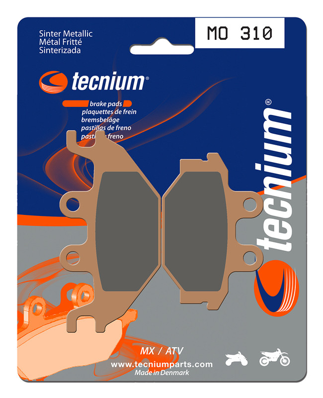 Plaquettes De Frein Tecnium Pour Scooter Kymco Dink I 125 (2006-2016) - AV/AR, Organiques, Garantie 2 Ans