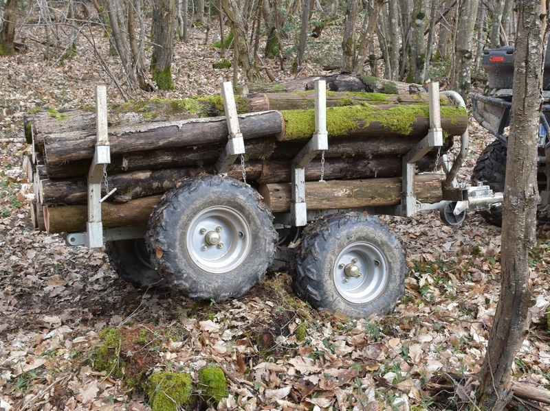 REMORQUE A BOIS POUR QUAD 1 000 kg - VILKAN