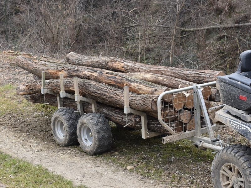 REMORQUE A BOIS POUR QUAD 1 000 kg - VILKAN