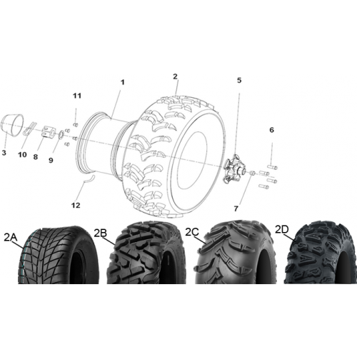 ROUES ARRIERE HYTRACK 410 IS