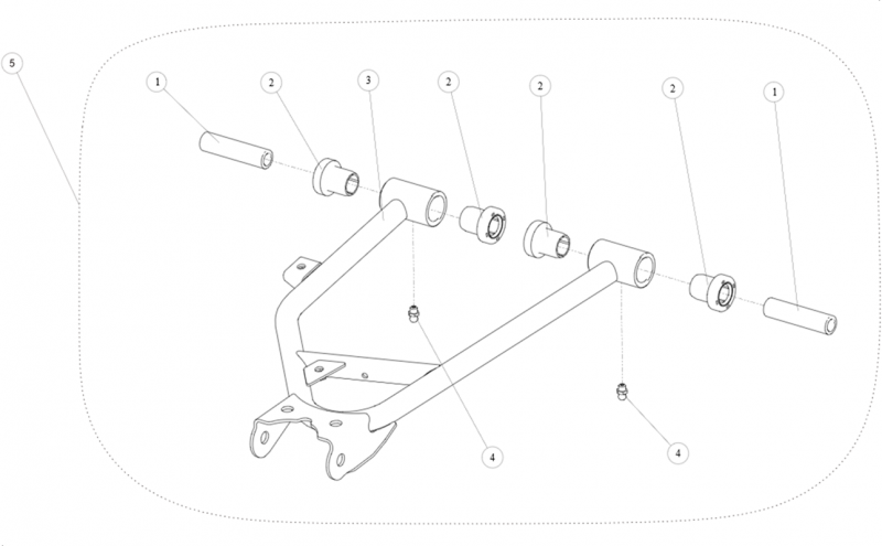 TRIANGLE ARRIERE SUPERIEUR GAUCHE 1 SNARLER AT6S