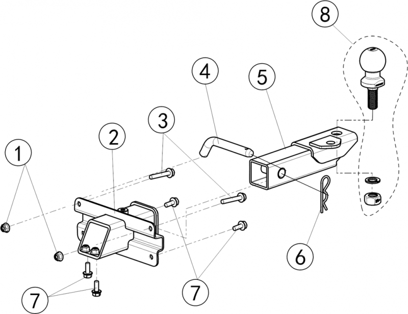 DISPOSITIF D'ATTELAGE DE REMORQUE SNARLER AT6S