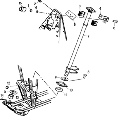 COLONNE DE DIRECTION HYTRACK 300