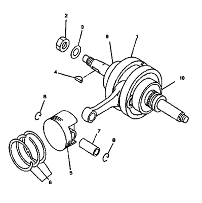 EMBIELLAGE / PISTON HYTRACK 300