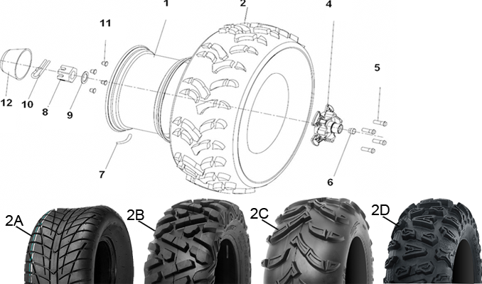 ROUES AVANT HYTRACK 410 IS