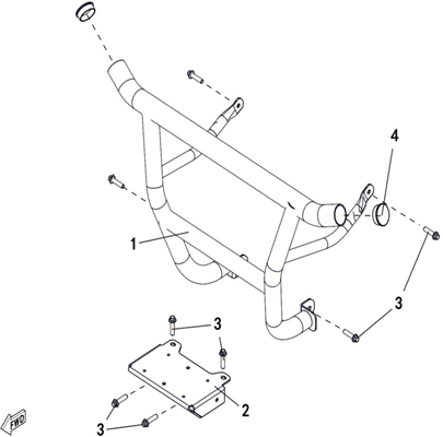 PARE-CHOCS AVANT JOBBER T-BOSS 550