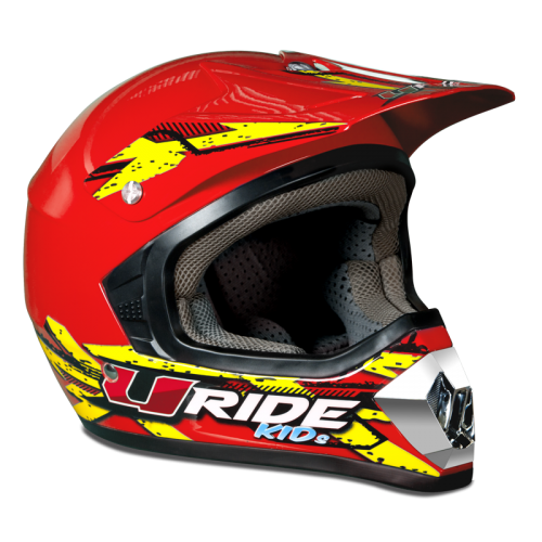 CASQUE ENFANT U-RIDE ROUGE