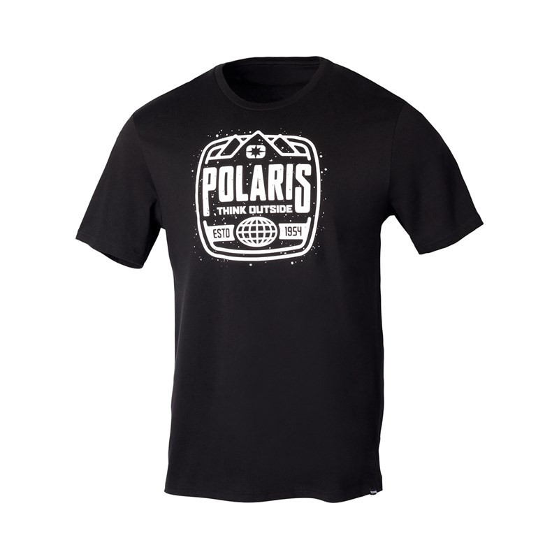 TEE-SHIRT NOIR POLARIS HOMME