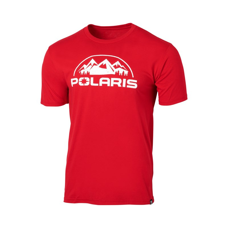 TEE-SHIRT ROUGE POLARIS HOMME