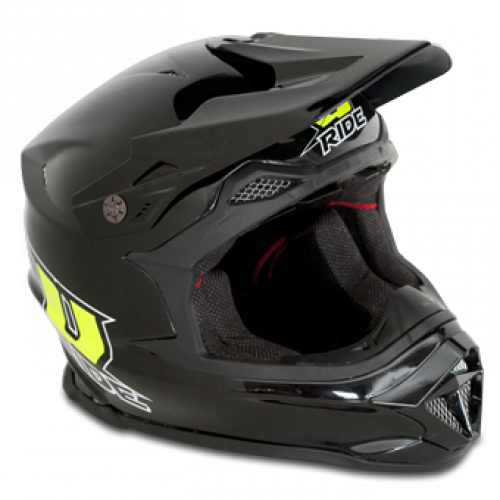 Casque cross noir URIDE